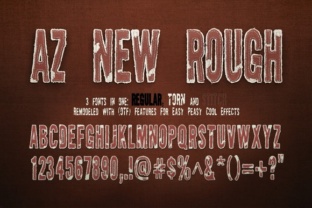 AZ New Rough: A Display Font with Grit