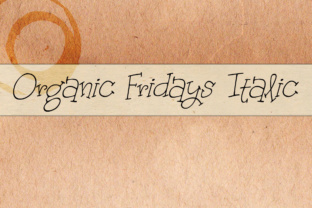Organic Fridays Italic: Redefining Typography Through Natural Rhythm and Expressive Form